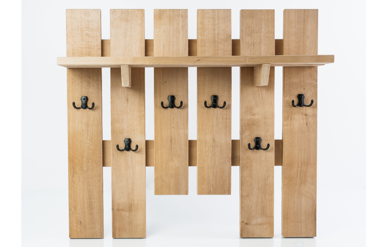 Sleek and Simple Coat and Hat Rack