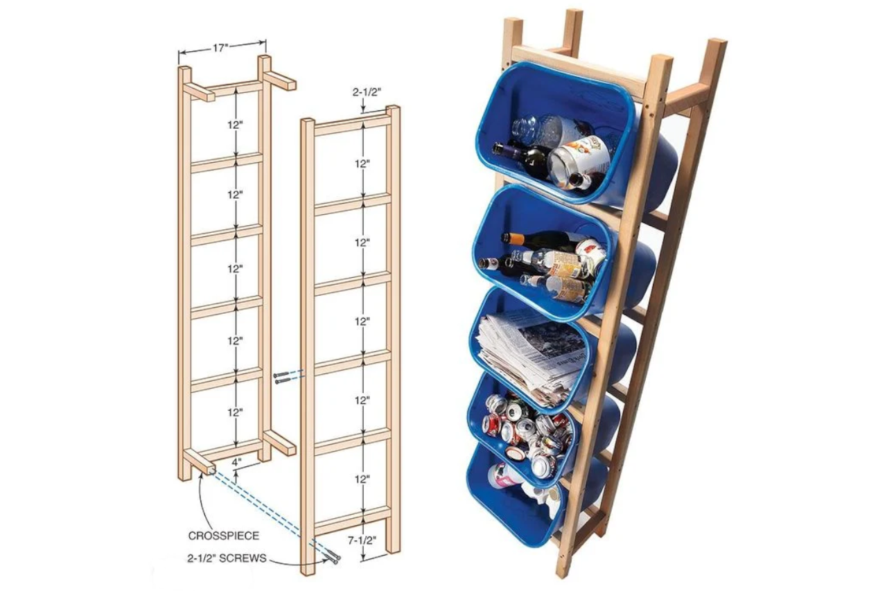 Stacked Recycling Tower