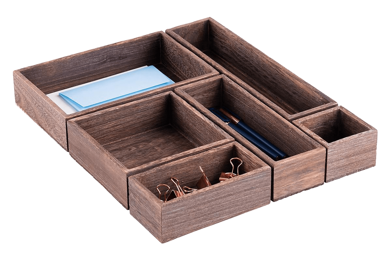 Wooden Desk Organizer